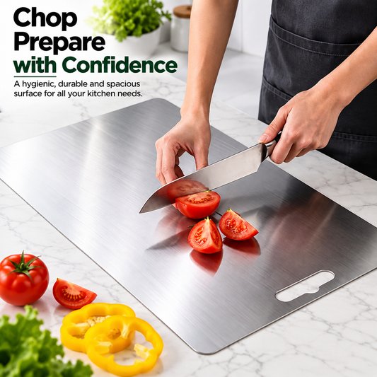 Stainless Steel Chopping Board for Vegetables & Meat