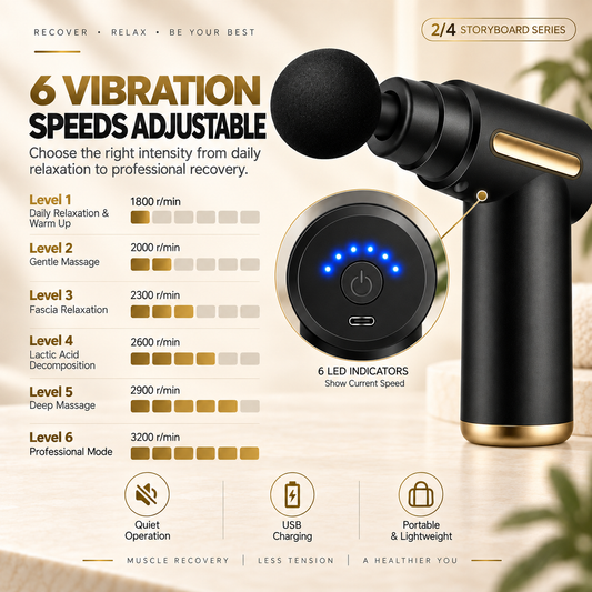 4-in-1 Massage Gun for Relaxation
