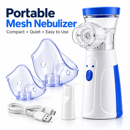 Portable Nebulizer & Humidifier for Baby & Adults | Compact, Silent, Self-Cleaning Machine with Long Battery Life | Effective for Asthma, Cough, Sinus & Allergy Relief at Home