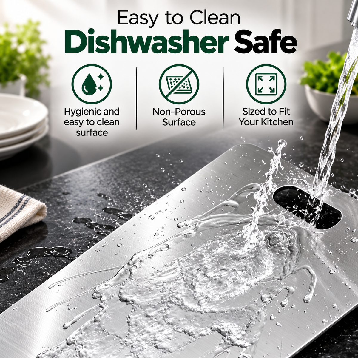 Stainless Steel Chopping Board for Vegetables & Meat