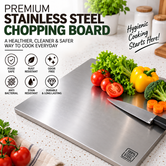 Stainless Steel Chopping Board for Vegetables & Meat